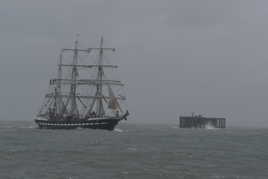 entrée du “Belem“ à Boulogne-sur-mer