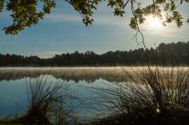 Lac au petit matin