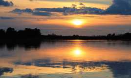 Coucher de soleil dans le Morbihan