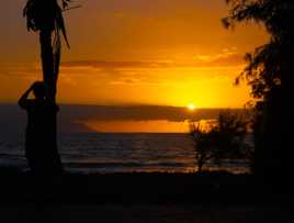 coucher à Las Américas