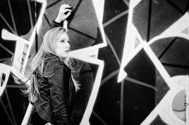 Graffiti noir et blanc