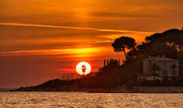 Lever de soleil à Antibes...