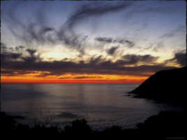 Comme si les nuages prenaient feu