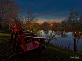 heure bleue dans mon jardin