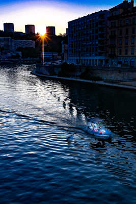 Fin de journée sur la Saône