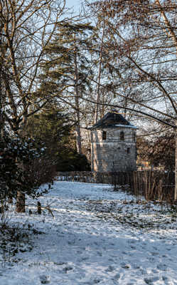 La Barbacane jour neigeux