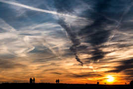 Coucher de soleil sur les Lecques