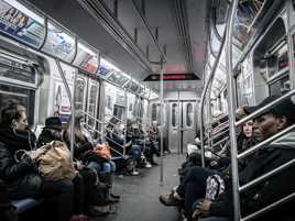 Dans le metro de New York