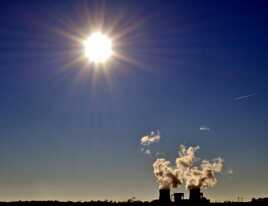 Derniers rayons de soleil sur la Centrale