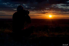 Le photgraphe et le Coucher de soleil