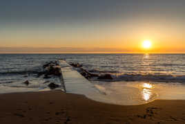 Coucher de soleil normand