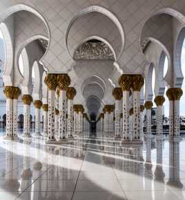 Marbre et feuilles d'or !