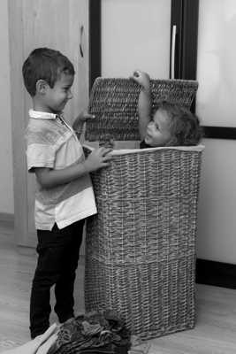 La panière à linges. C'est interdit !!!