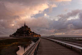 lever soleil nuageux st michel