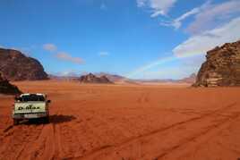 Arc en ciel sur Wadi Rum