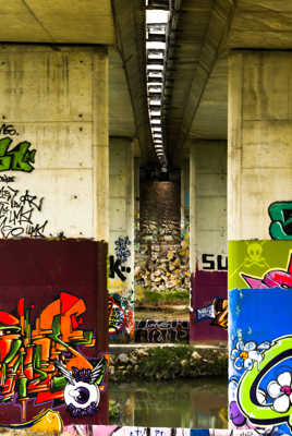 Tags sur pont