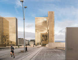 Footing sur les parvis V2