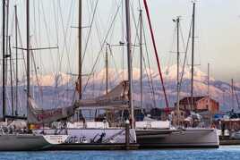 Port de plaisance sur la lagune de Venise