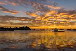 Coucher de soleil d'hiver