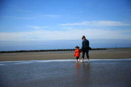 les pieds dans l'eau