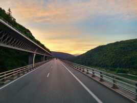 Le soleil se lève sur l A40