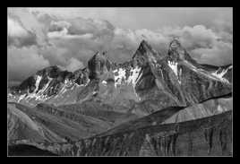 Aiguilles d'Arves N&B