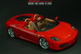 Miniature Ferrari F430 spider 1/18