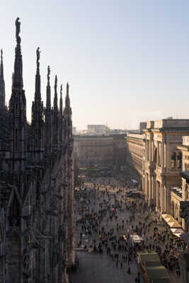 Depuis la cathédrale de Milan