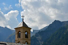 Clocher de l'église de Saint Véran