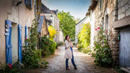La jeune femme et son chien