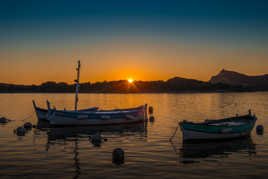 Le  Brusc, coucher de soleil