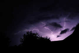 Eclair sur les Vosges