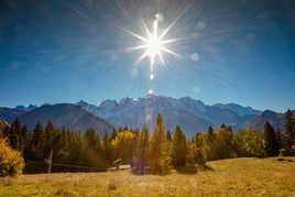 Etoile sur le Mont Blanc