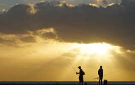 le coucher des pêcheurs