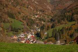 Village en automne