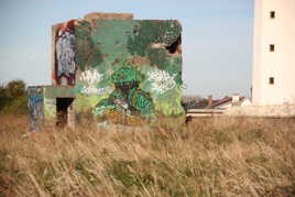 Graffiti au falaise du Havre