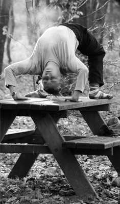 Yoga en forêt