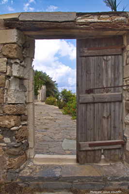 Porte sur jardin