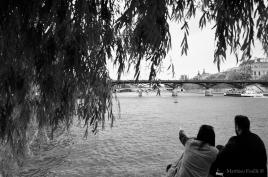 En face du pont des arts...