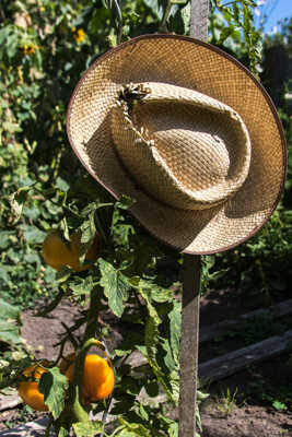 Chapeau de paille du jardinier...