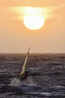 Véliplanchiste du jour de l'an