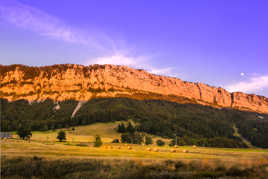 Soleil couchant sur le Vercors