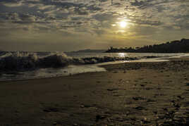 Plage en hiver