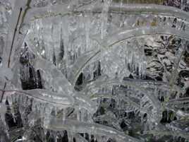 Mariage d'eau et de froid intense