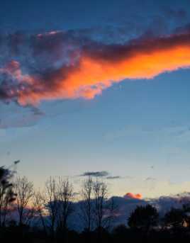 Nuage éclairé au couchant