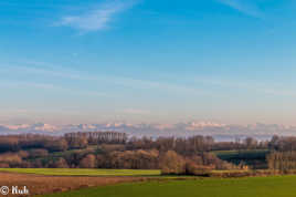 Alpes à l'horizon