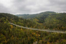 La passerelle des gorges du Lignon