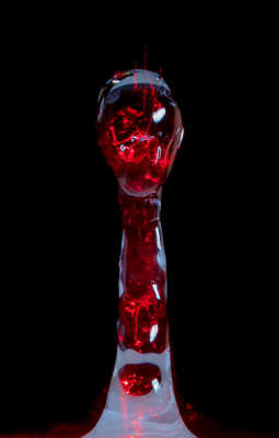 La goutte d'eau et le laser