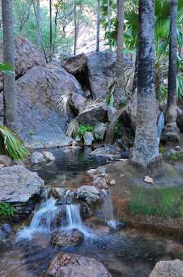 Baignade thermale dans la 