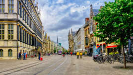 La rue Botermarket à Gand